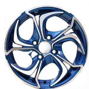 Customizable 14 15 16 Inch 6061 T6 Flow Forming Alloy Wheel with Pcd 4x100 5x114.3 Wheels Black Machine Face JWL VIA TEST